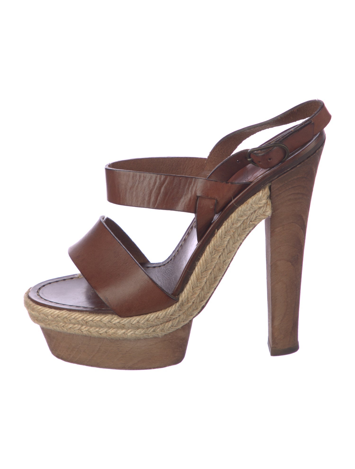 Christian Louboutin Leather Slingback Sandals