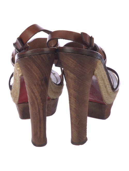 Christian Louboutin Leather Slingback Sandals