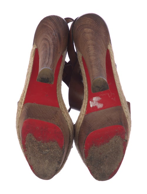 Christian Louboutin Leather Slingback Sandals