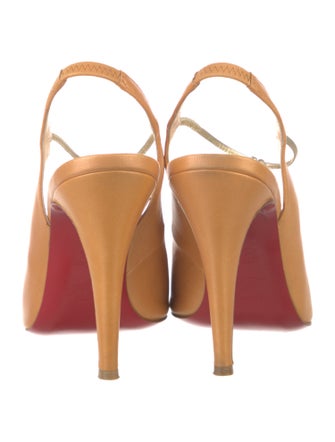 Christian Louboutin Leather Slingback Sandals