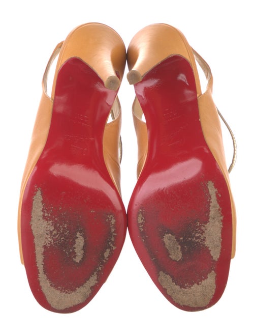 Christian Louboutin Leather Slingback Sandals