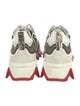 Christian Louboutin Mesh Colorblock Pattern Sneakers