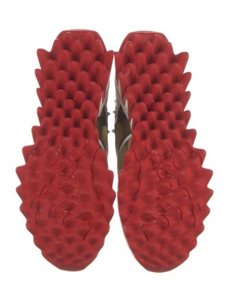 Christian Louboutin Mesh Colorblock Pattern Sneakers