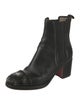 Christian Louboutin Spike Accents Leather Chelsea Boots