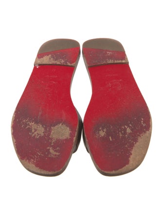 Christian Louboutin Leather Slides