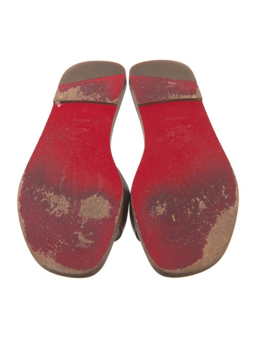 Christian Louboutin Leather Slides