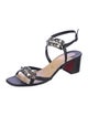 Christian Louboutin Leather Studded Accents Sandals