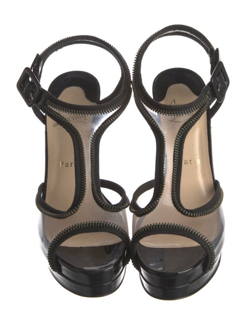 Christian Louboutin PVC T-Strap Sandals