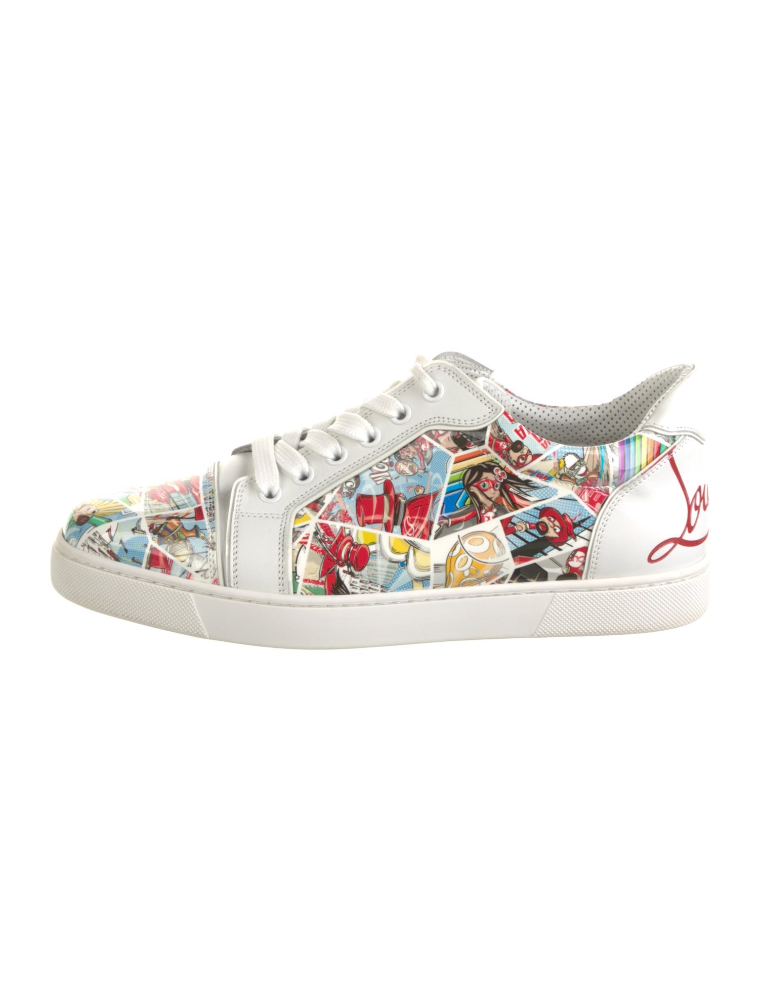 Christian Louboutin Leather Printed Sneakers