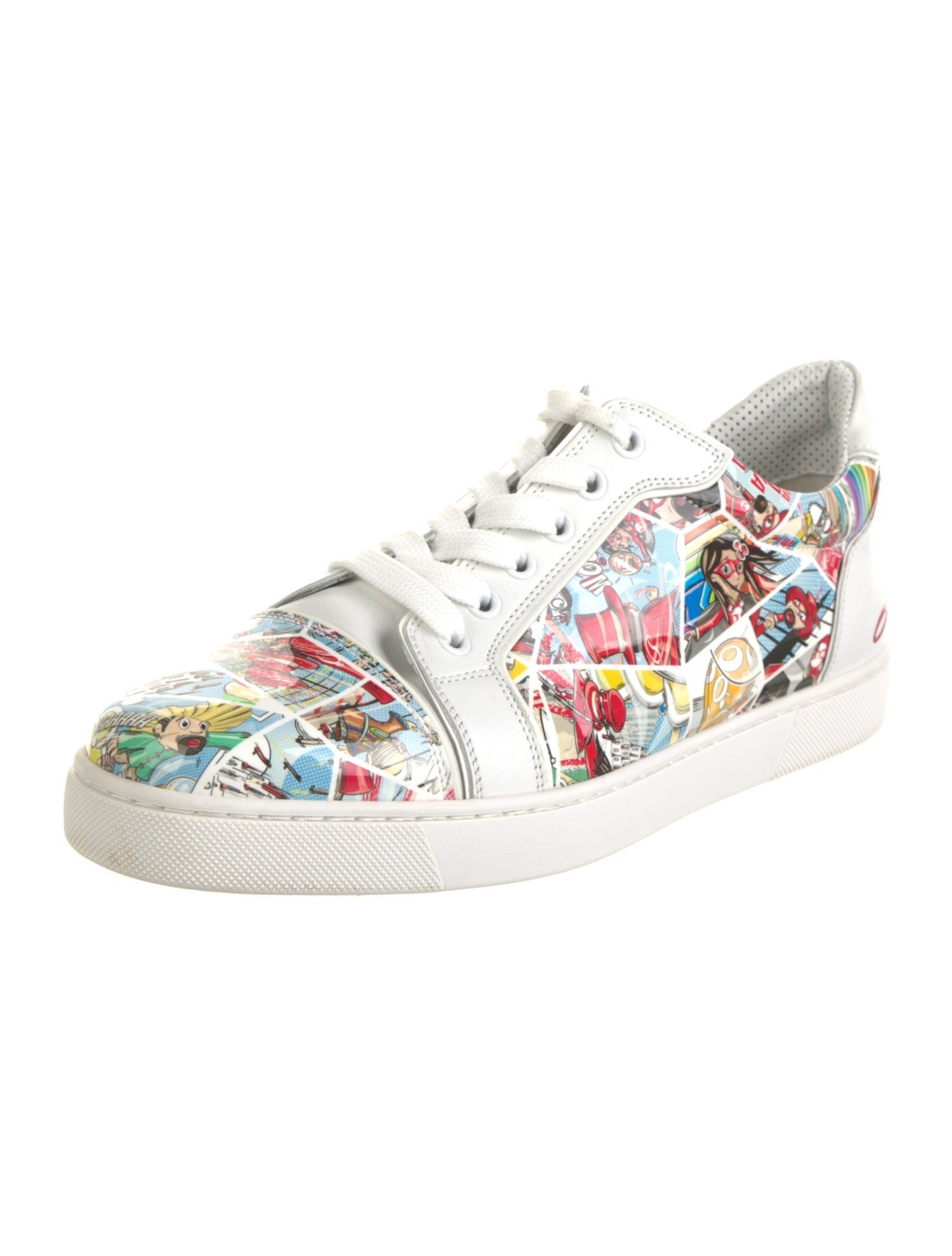 Christian Louboutin Leather Printed Sneakers