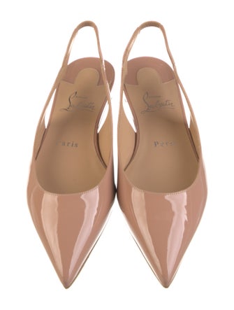 Christian Louboutin Hot Chickita Patent Leather Slingback Flats