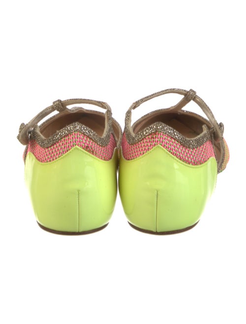 Christian Louboutin Patent Leather Printed D'Orsay Flats