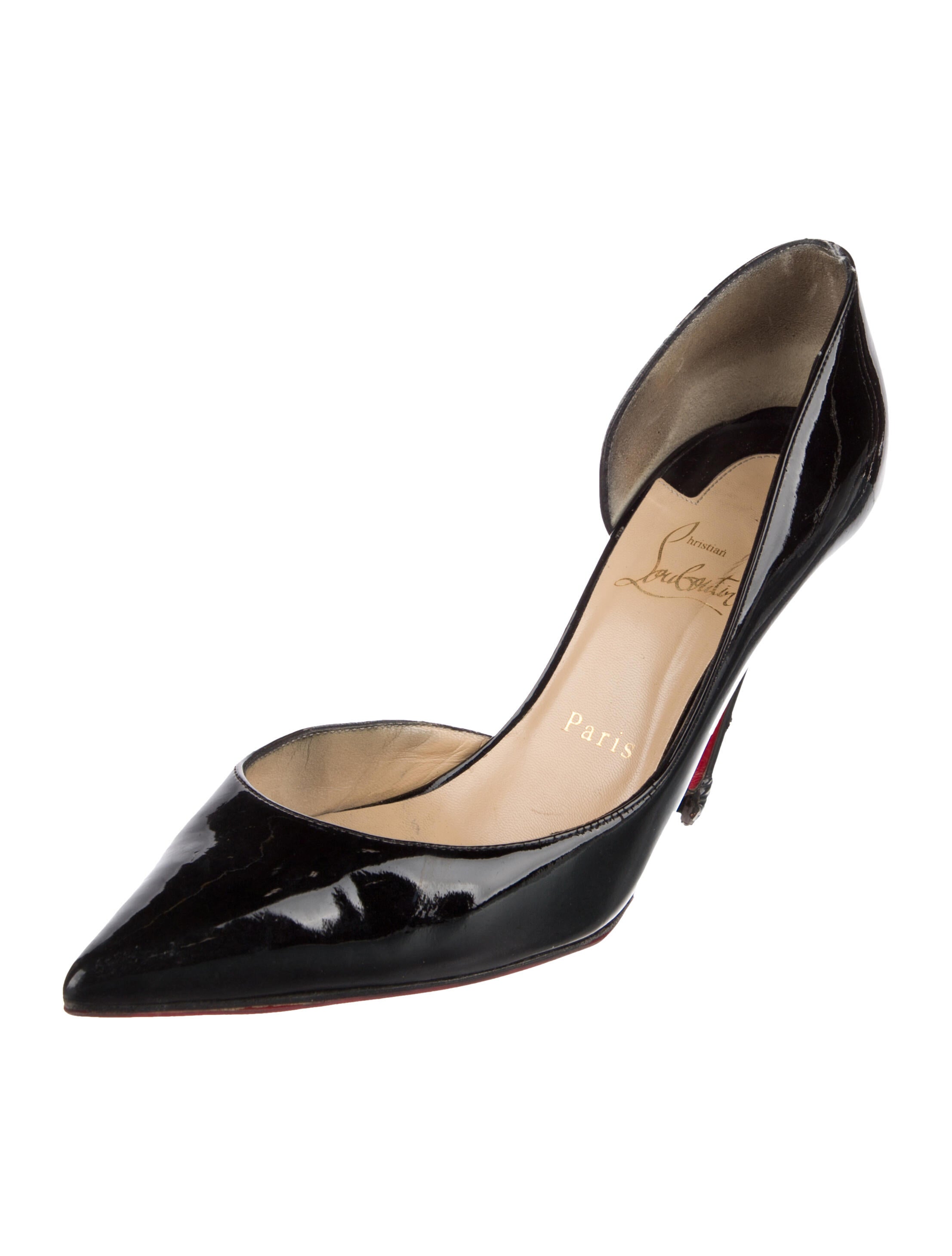 Christian Louboutin Patent Leather D'Orsay Pumps