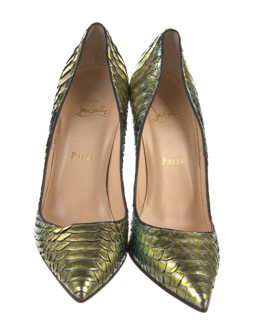 Christian Louboutin Snakeskin Animal Print Pumps