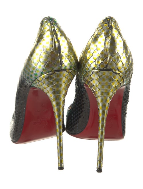 Christian Louboutin Snakeskin Animal Print Pumps