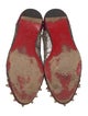 Christian Louboutin Spike Accents Patent Leather Ballet Flats