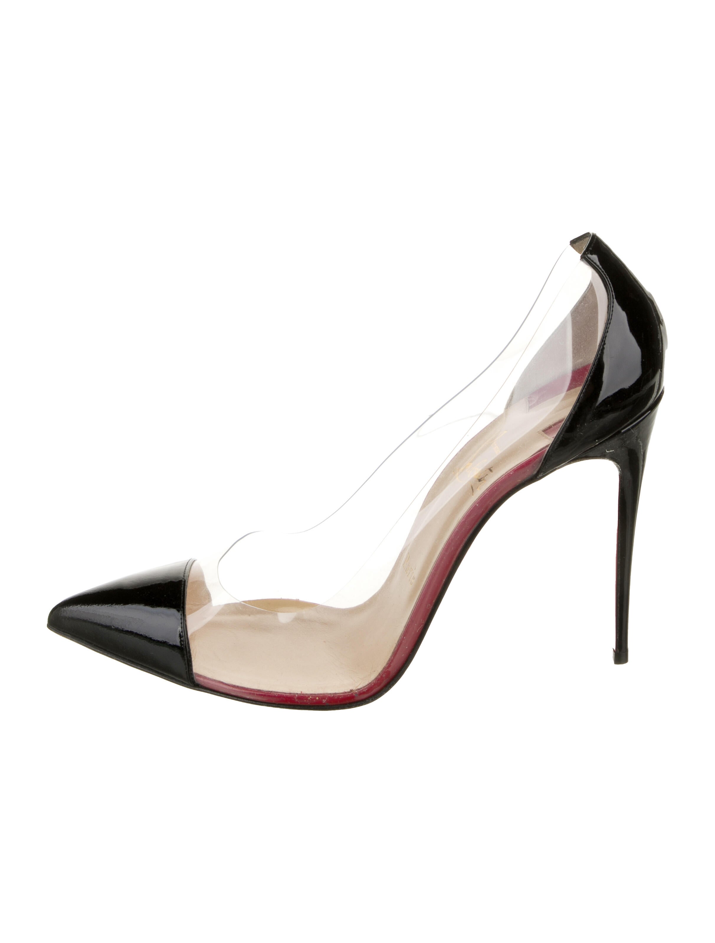 Christian Louboutin PVC Colorblock Pattern Pumps