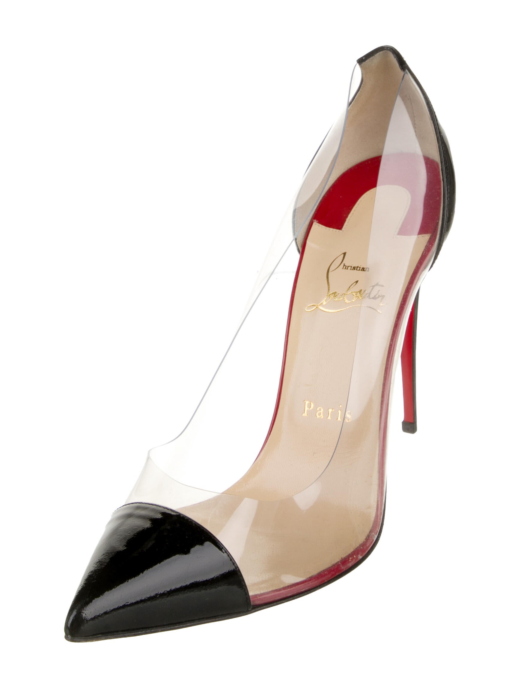Christian Louboutin PVC Colorblock Pattern Pumps