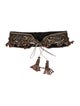 Christian Louboutin Wide Satin Waist Belt