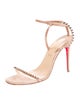 Christian Louboutin Spike Accents Suede Sandals