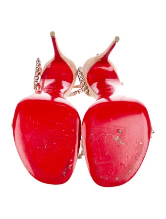 Christian Louboutin Spike Accents Suede Sandals