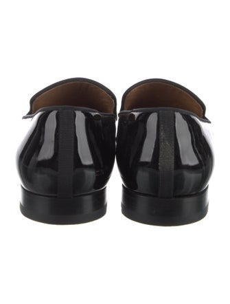 Christian Louboutin Patent Leather Tassel Accents Loafers