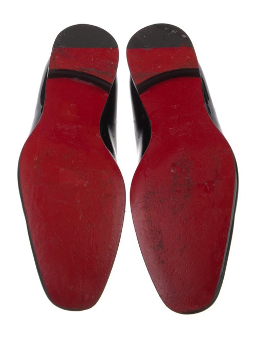 Christian Louboutin Patent Leather Tassel Accents Loafers