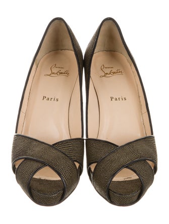 Christian Louboutin Polka Dot Print Pumps