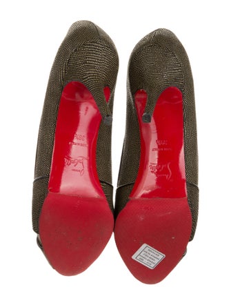 Christian Louboutin Polka Dot Print Pumps