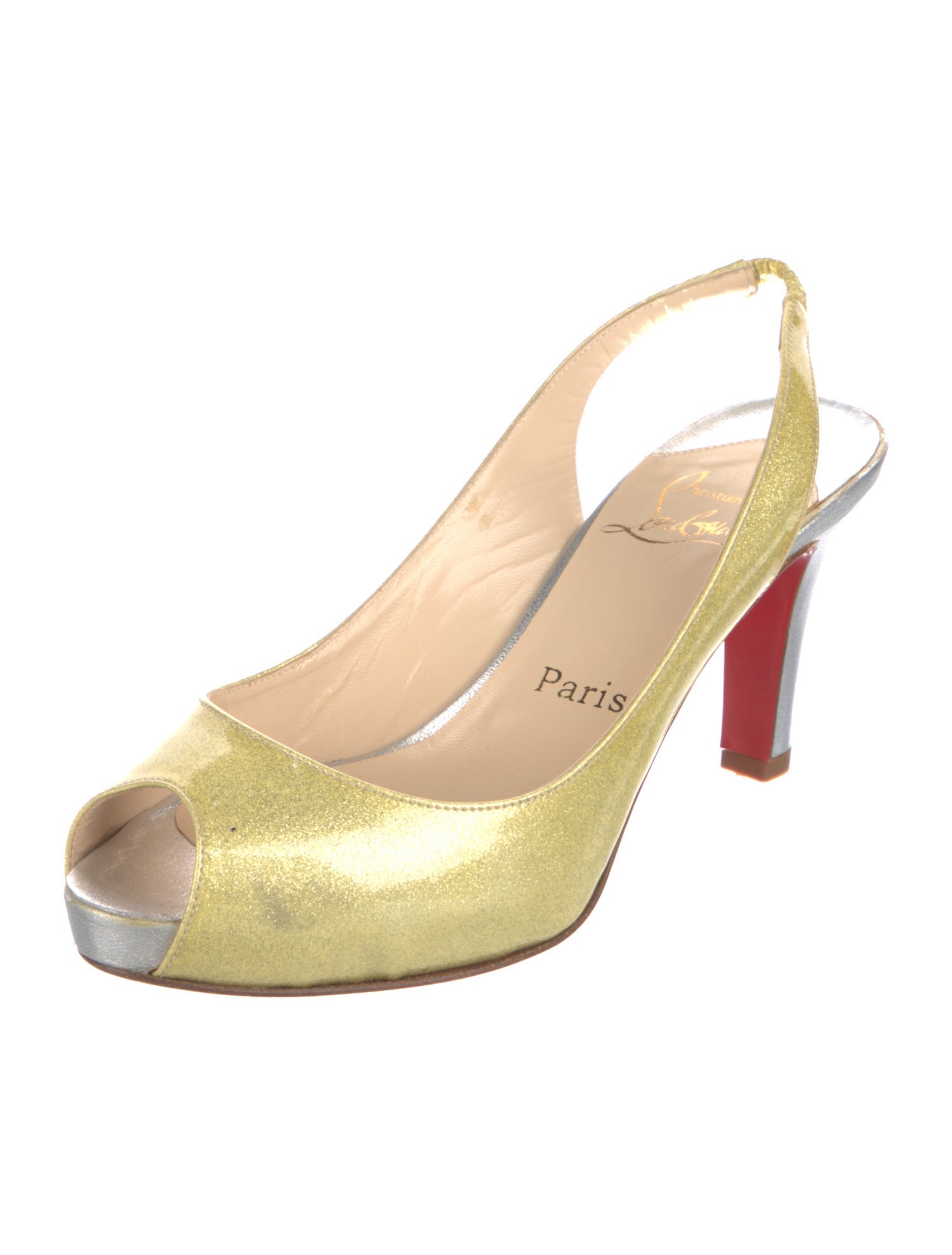 Christian Louboutin Leather Slingback Pumps
