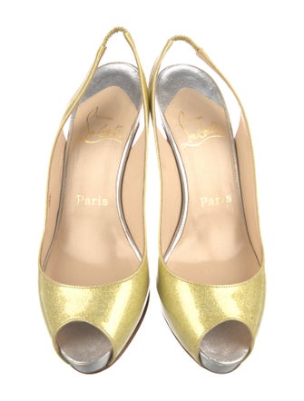 Christian Louboutin Leather Slingback Pumps