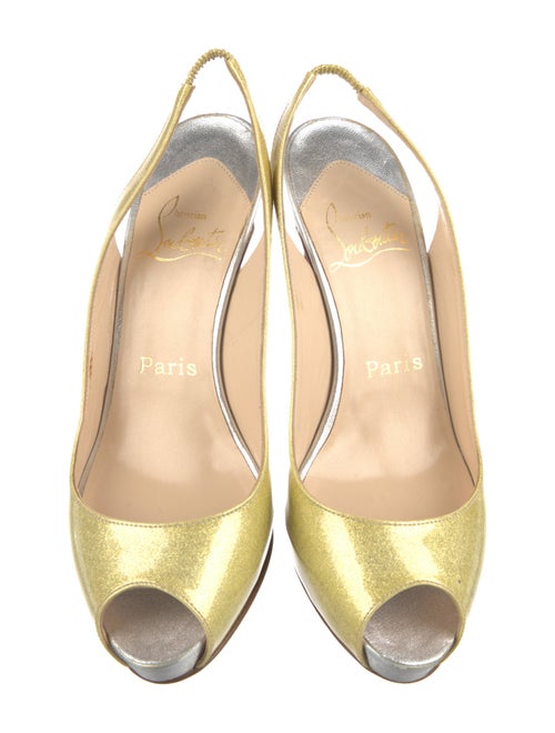 Christian Louboutin Leather Slingback Pumps