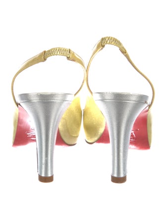 Christian Louboutin Leather Slingback Pumps