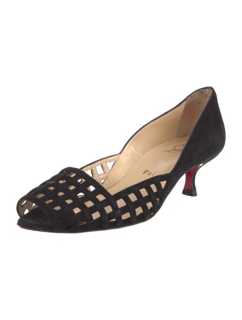 Christian Louboutin Suede D'Orsay Pumps
