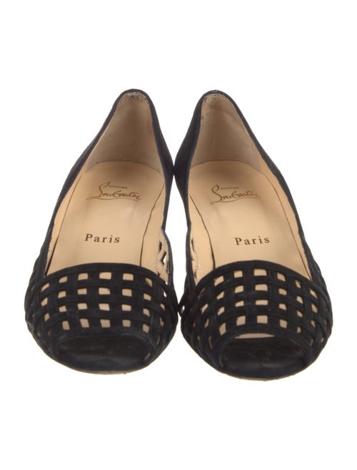 Christian Louboutin Suede D'Orsay Pumps