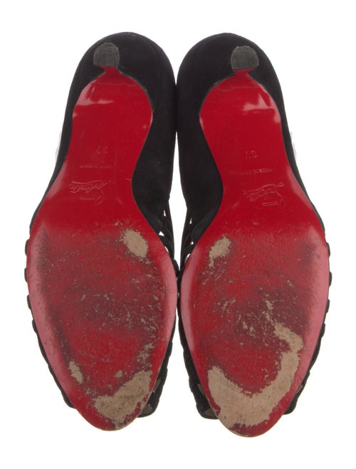 Christian Louboutin Suede D'Orsay Pumps