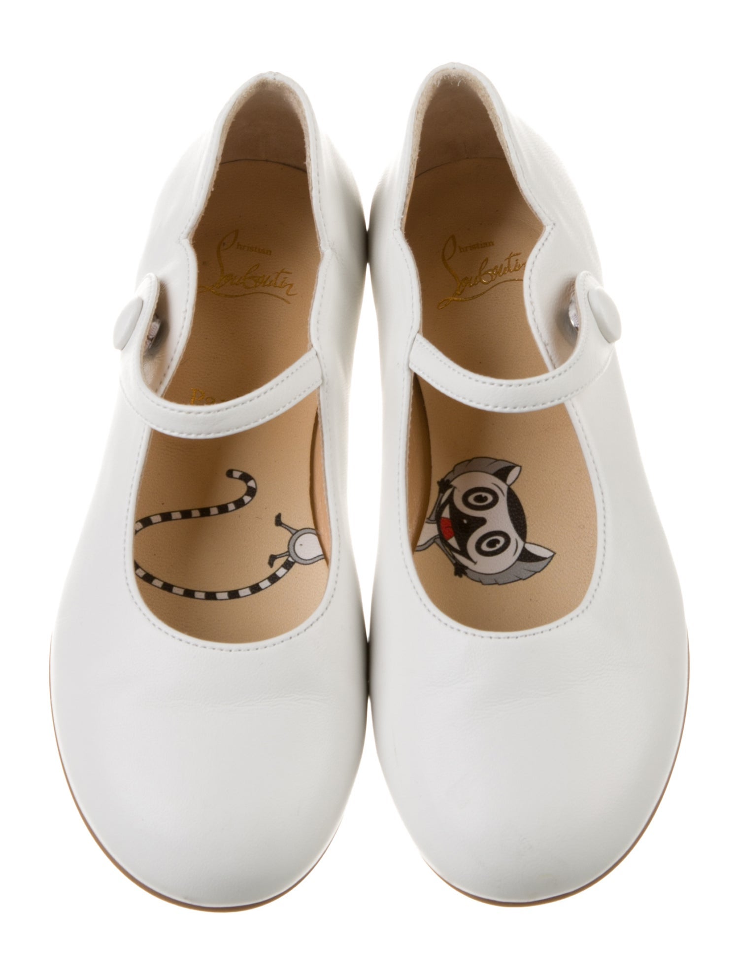 Christian Louboutin Girls' Leather Ballet Flats