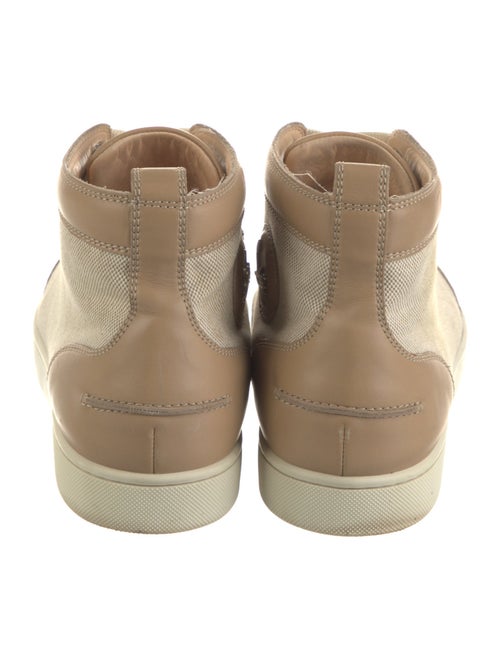 Christian Louboutin Canvas Colorblock Pattern Sneakers