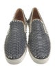 Christian Louboutin Spike Accents Python Sneakers