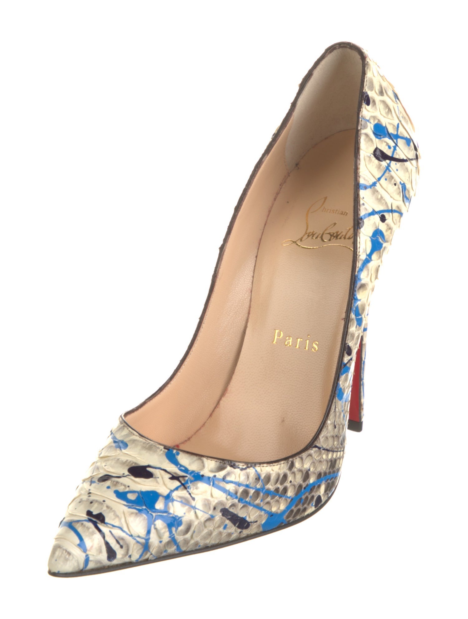 Christian Louboutin Python Animal Print Pumps w/ Tags