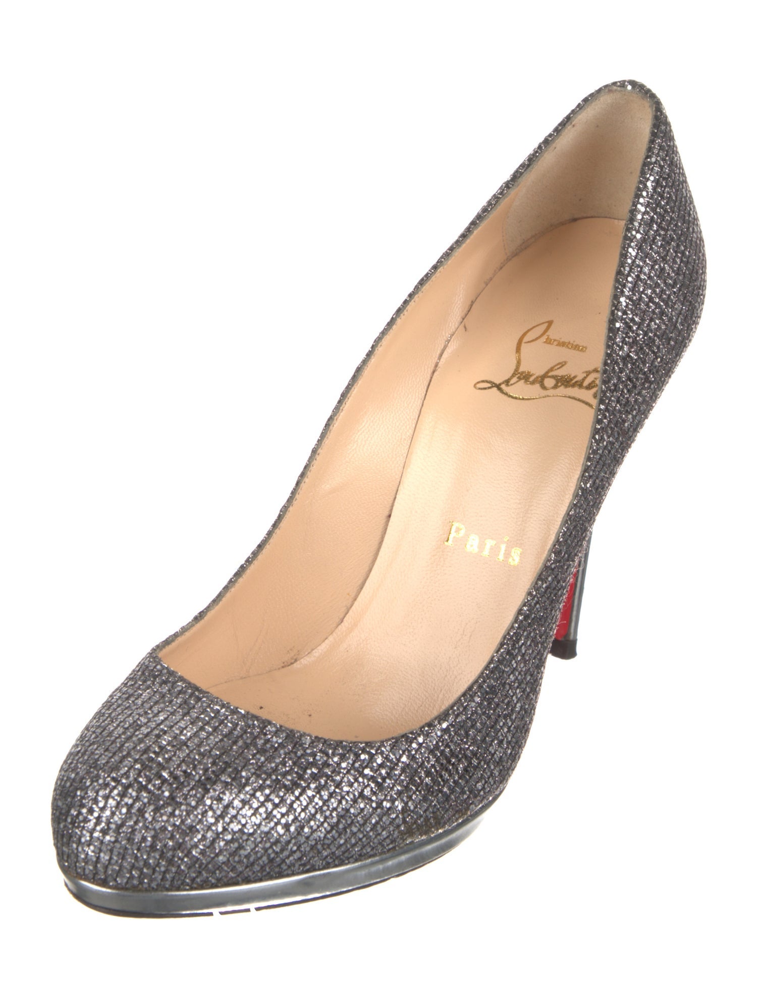 Christian Louboutin Glitter Glitter Accents Pumps
