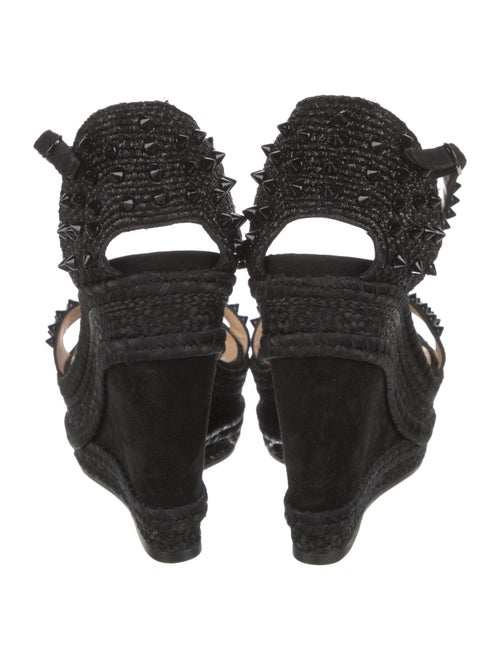 Christian Louboutin Spike Accents Suede Espadrilles