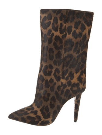 Christian Louboutin Ponyhair Animal Print Boots