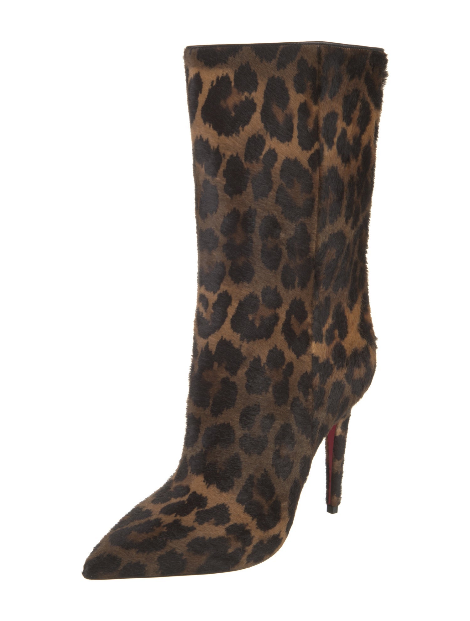 Christian Louboutin Ponyhair Animal Print Boots