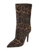 Christian Louboutin Ponyhair Animal Print Boots