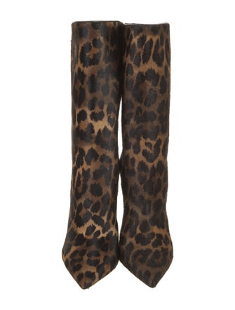 Christian Louboutin Ponyhair Animal Print Boots