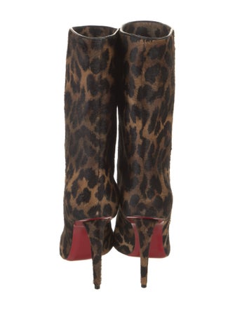 Christian Louboutin Ponyhair Animal Print Boots