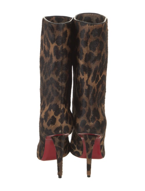 Christian Louboutin Ponyhair Animal Print Boots
