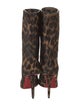Christian Louboutin Ponyhair Animal Print Boots