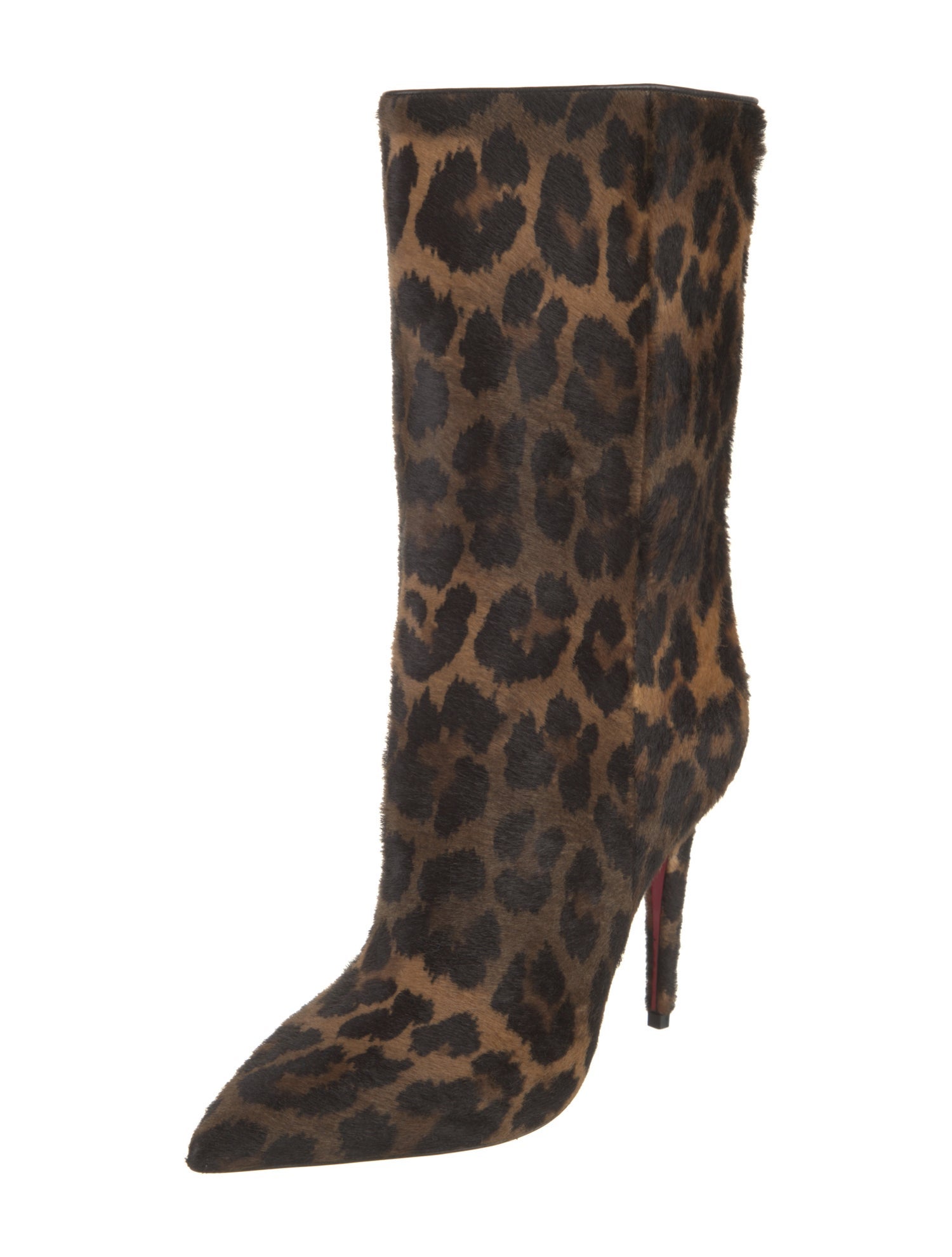 Christian Louboutin Ponyhair Animal Print Boots